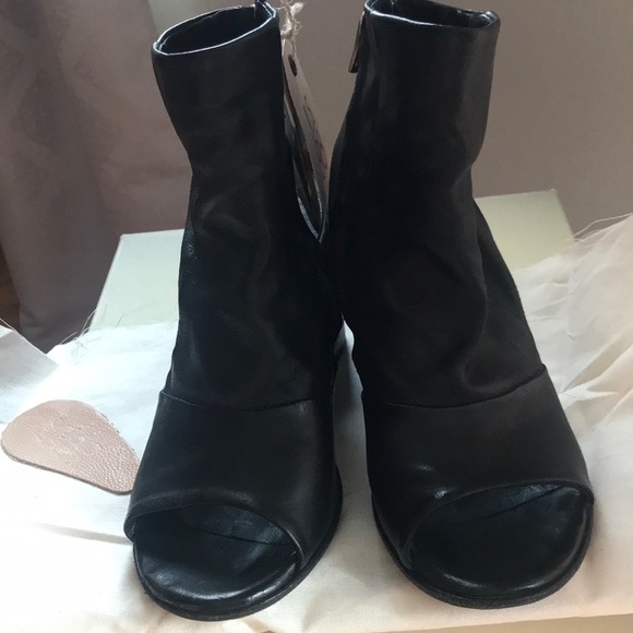 New A.S. 98 Black Floating Heal Wedge - Picture 4 of 8